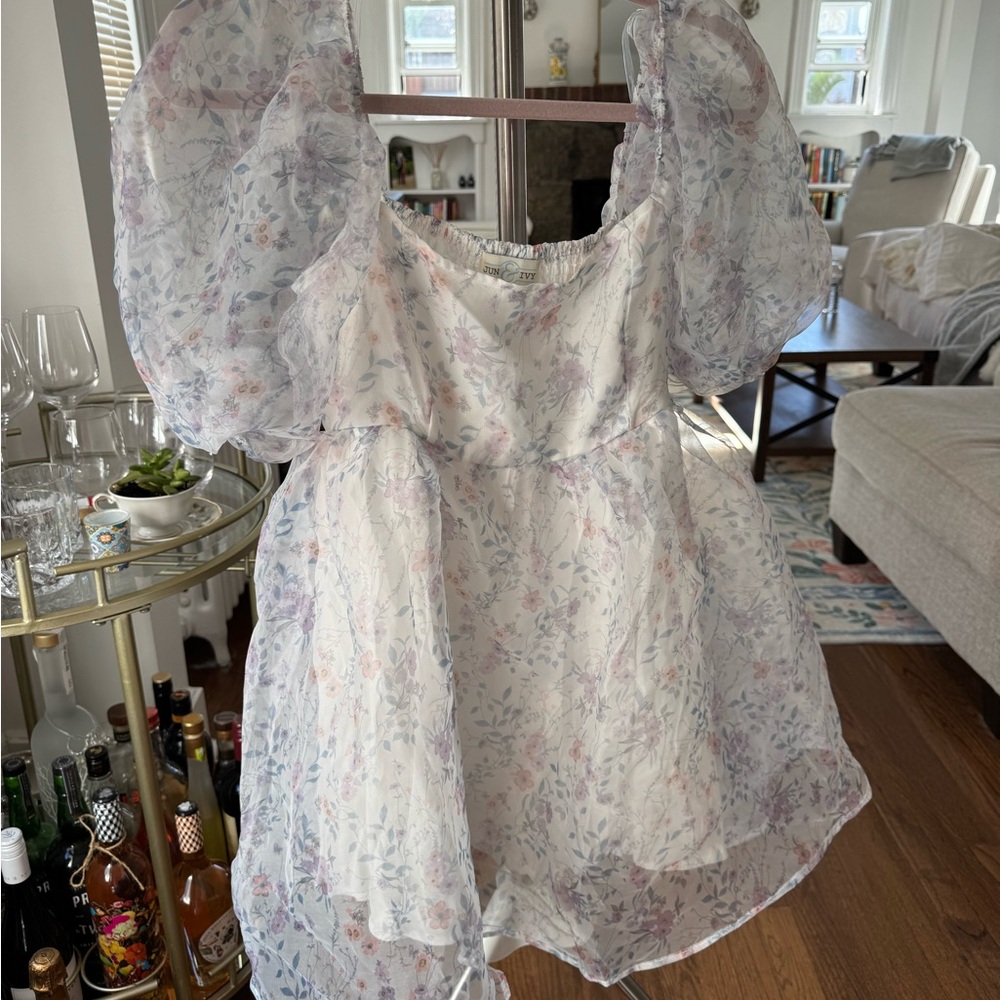 Floral Puff Sleeve Dress